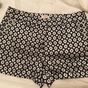 Ann Taylor Loft Black/White Shorts SZ 8